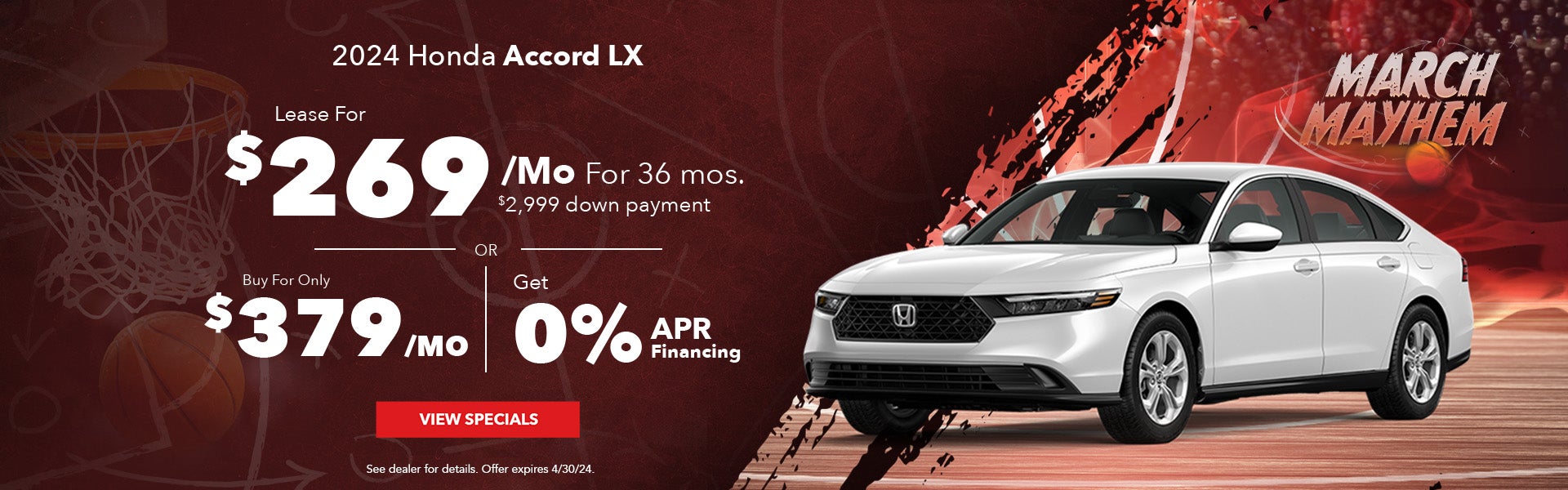 New Honda Accord LX Special