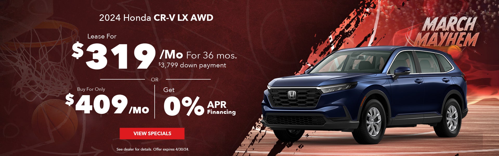 New Honda CR-V LX Special