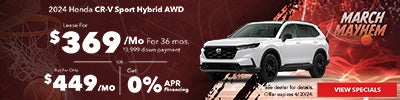 New Honda CR-V Sport Hybrid AWD Special